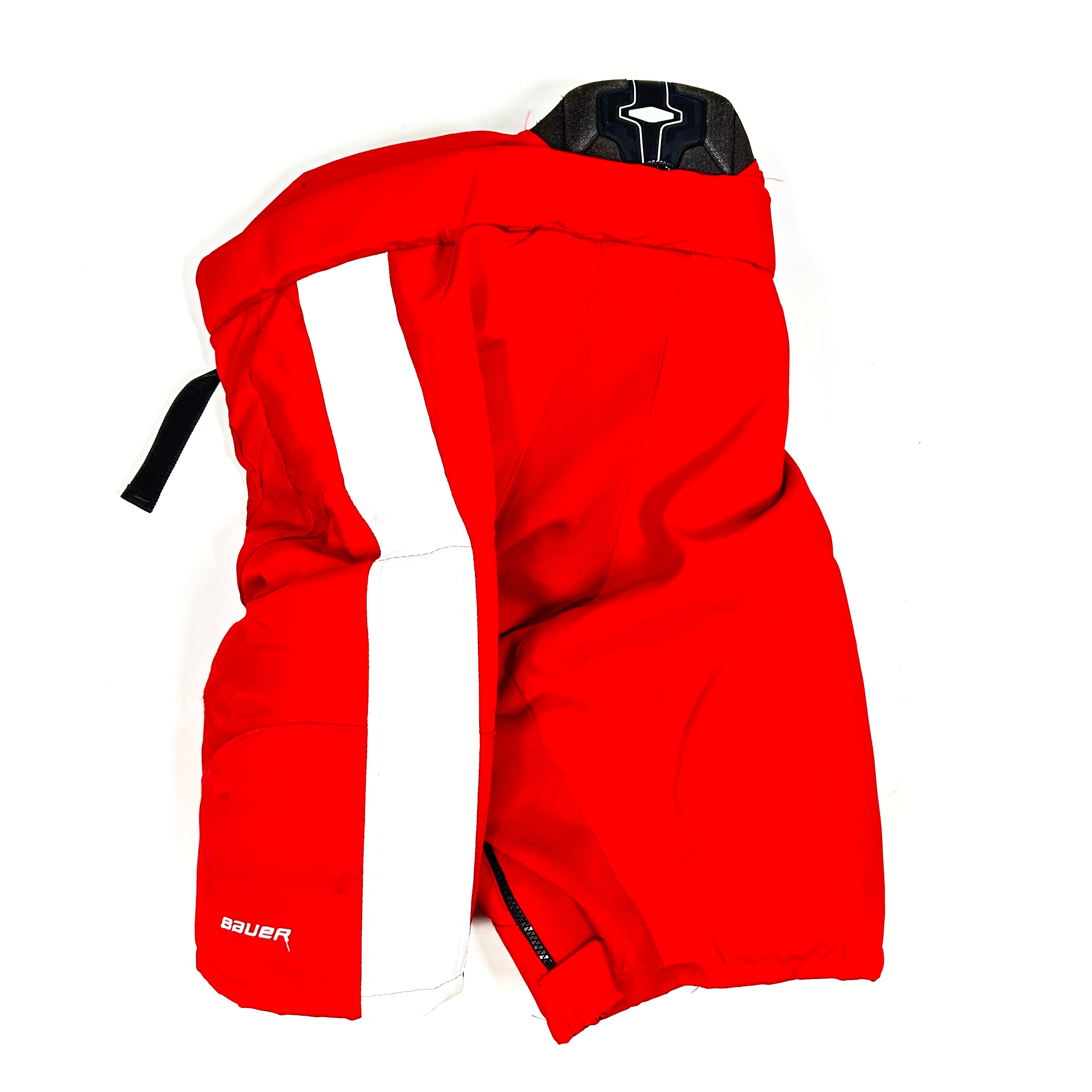 Bauer Nexus - Pantalon de hockey NCAA Pro Stock pour femme d'occasion (rouge/blanc)